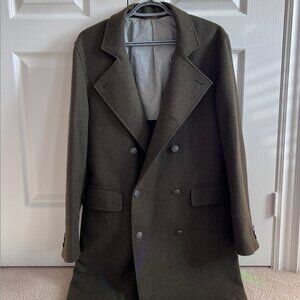 Brooks Brothers Double-Faced Peacoat - Olive